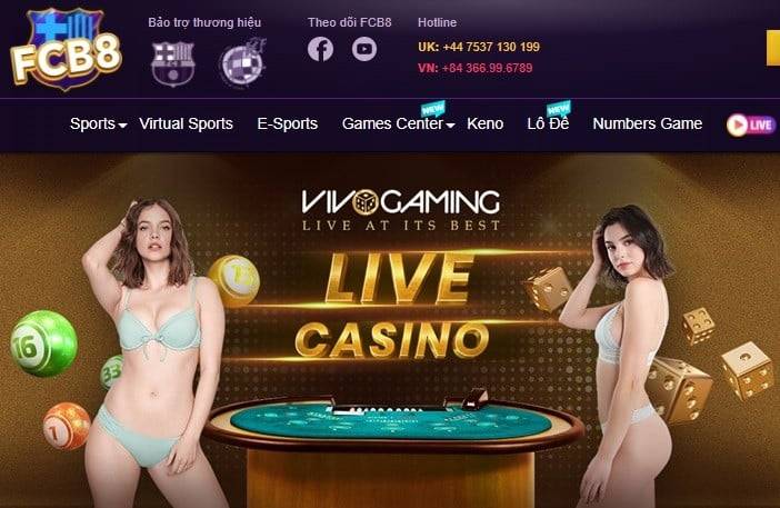 Live Casino ấn tượng và kinh điển chỉ có tại Fcb8
